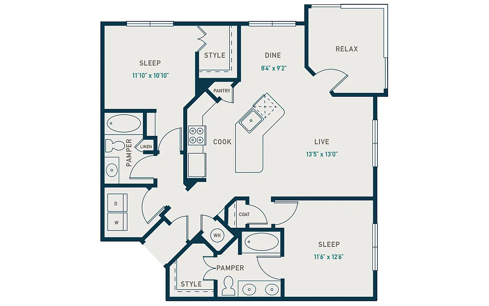 Floor plan B3