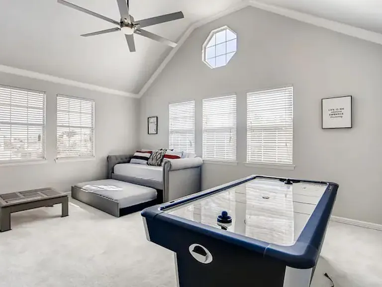 Great kids room or just to entertain and relax! Day bed has an extra twin size bed on the bottom