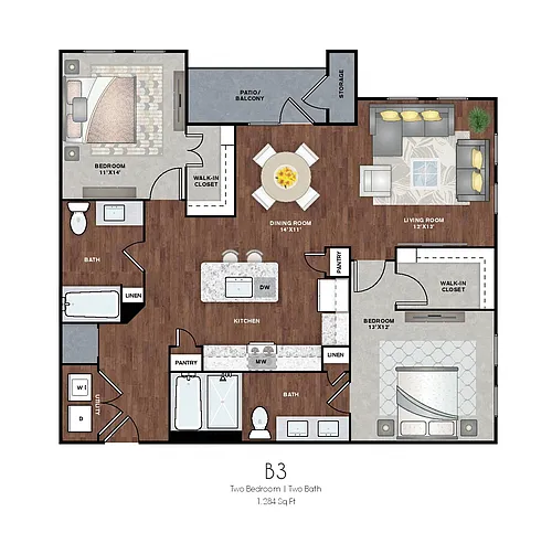 Floor plan B3