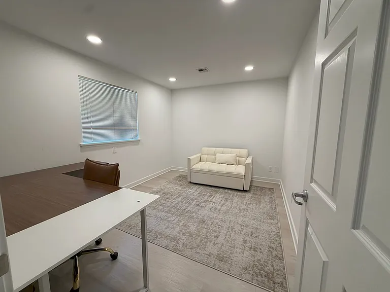 Upstairs office - sleeper sofa converts to 55" bed - sleeps up to two