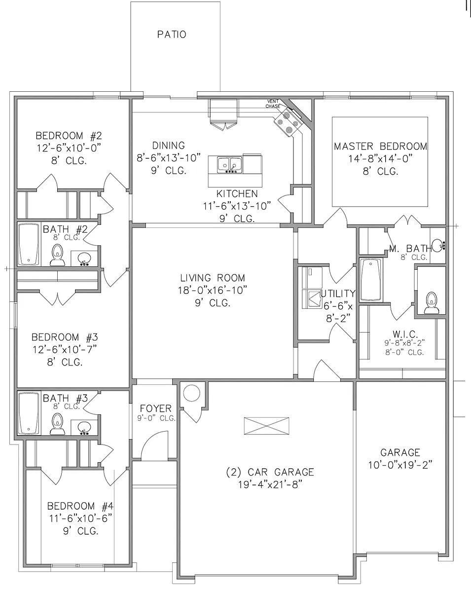 Floor plan - 3708 W Delmar St
