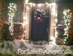 Winter time at the front door