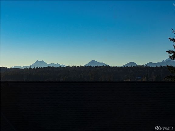 Here is the Westerly Olympic Mountain view from one of the two upstairs bedrooms