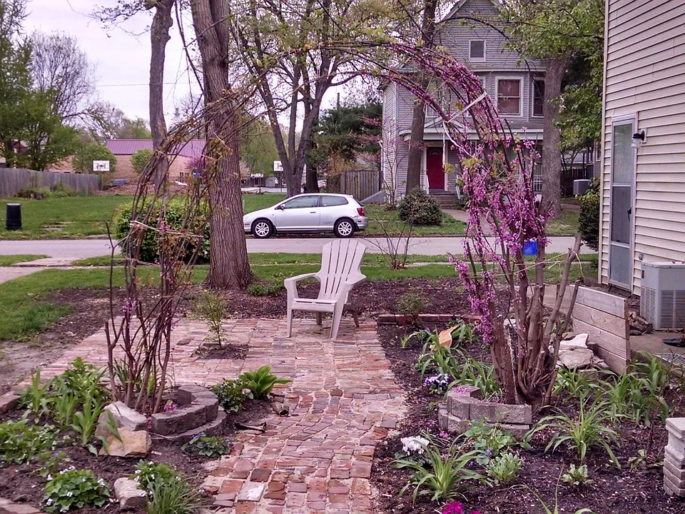 View from duplex, looking towards  street