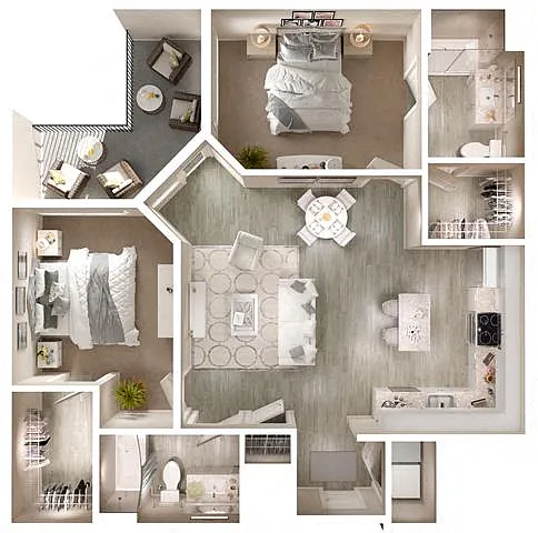 Floor plan B3 Balcony Corner