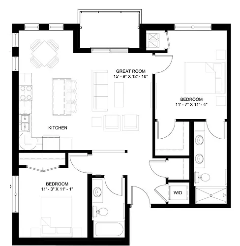 Floor plan The Charleston (C5)