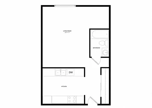 Floor plan Studio