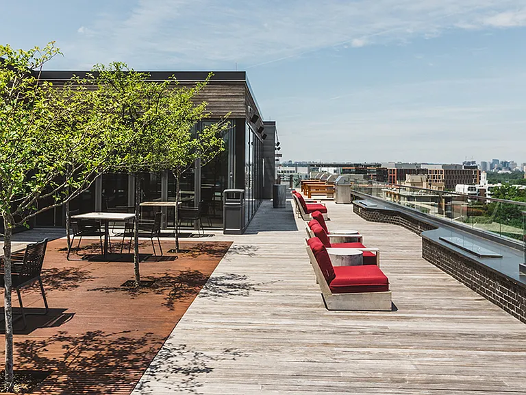 Relax on the rooftop and take in views of Washington D.C.