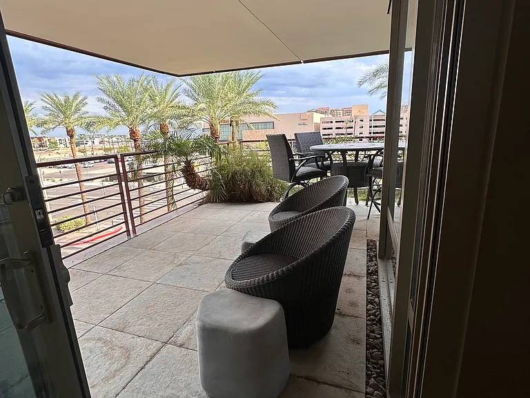 Extra Large, wrap around patio