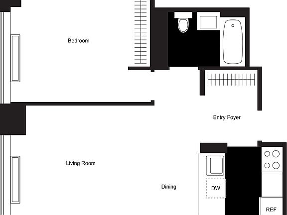 2nd image of 500 W 56th St APT 1607