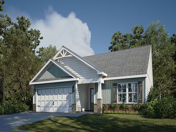 Kai front exterior rendering at a Meritage Homes community in Gulfport, MS.