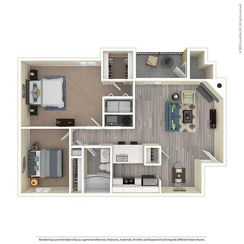 Floor plan 2x1 Upgraded