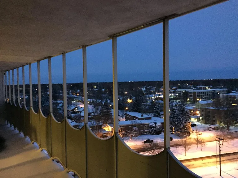 View from condo balcony looking Northeast