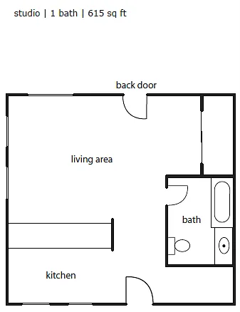 Floor plan Green Leaf Studio