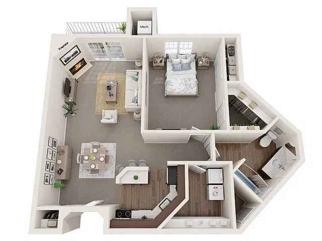 Floor plan The Birge