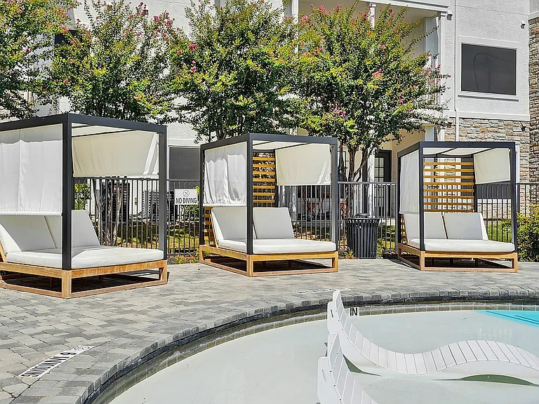 Resort Style Pool with Cabana