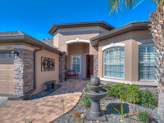 Brick paver entry.