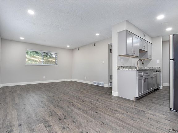 Dining room and living room.