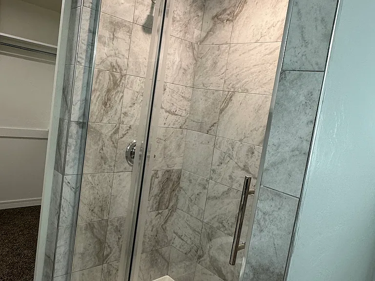 Master shower