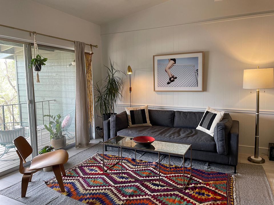 Living room and outdoor patio