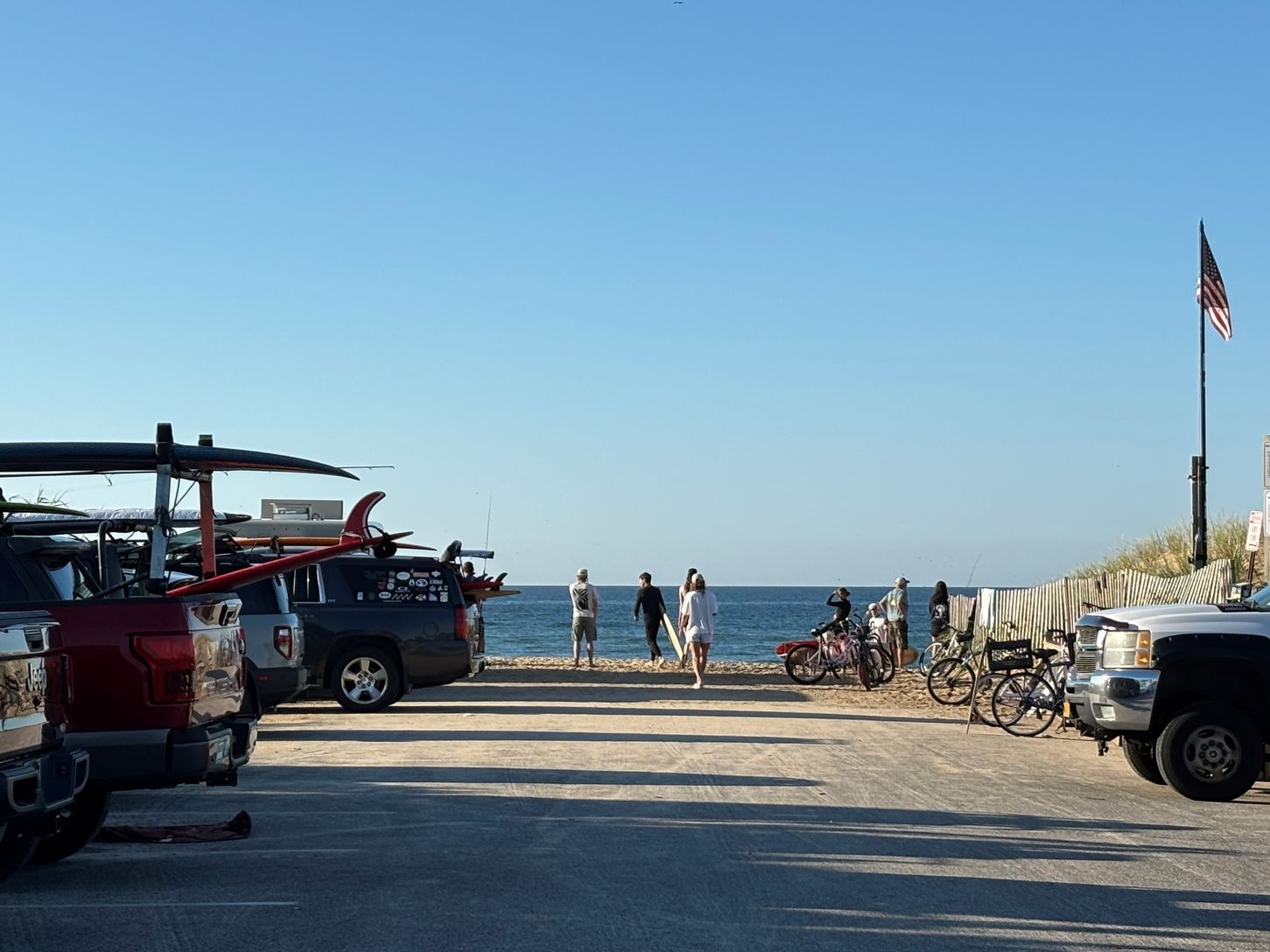 Beach entrance moments away