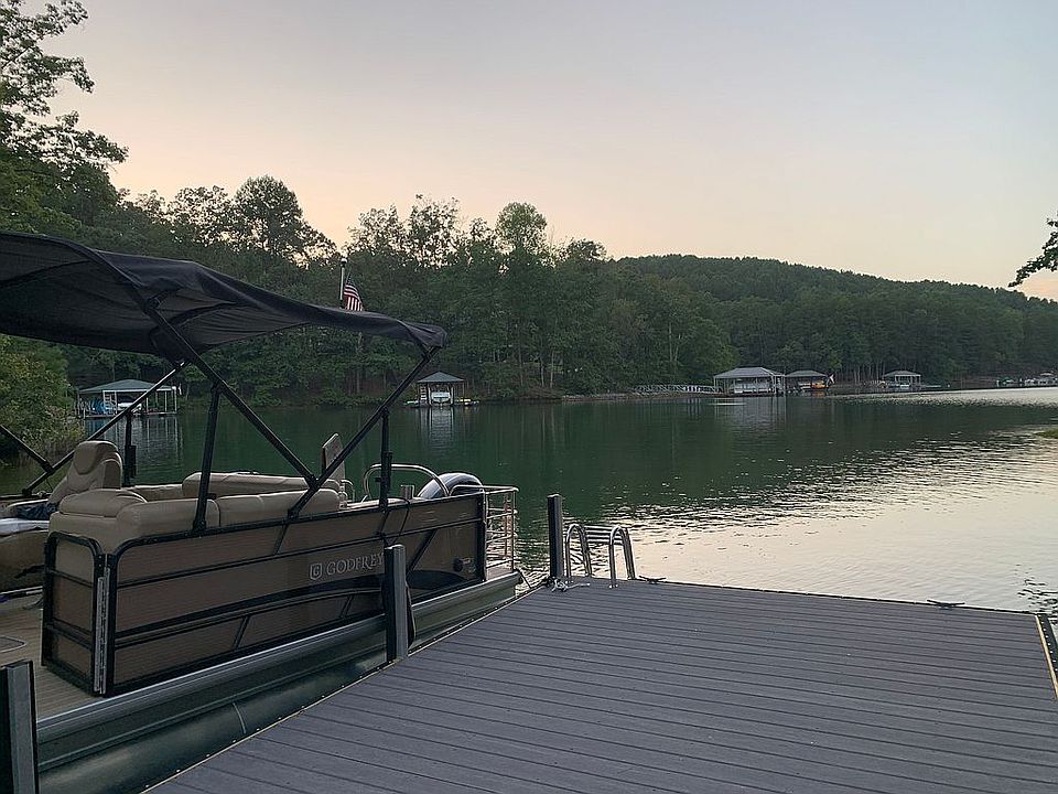 Dock with ladder into water