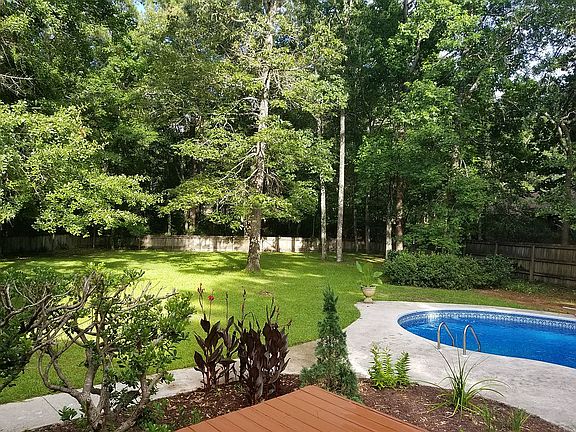 Backyard view from deck