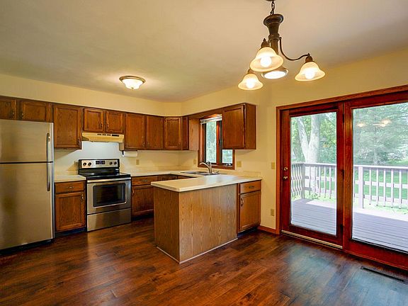 Walk-out to private deck and yard