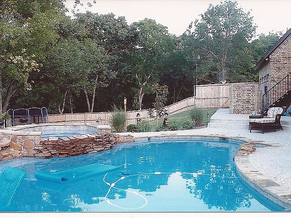 Pool in back yard