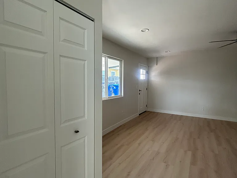 Left is washer and dryer hook ups in closet - providing maximum convenience