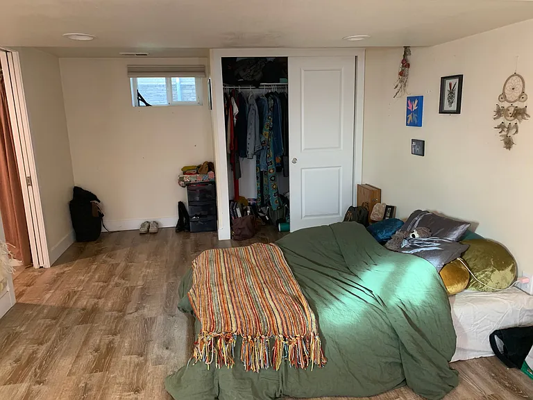 Bed area of studio