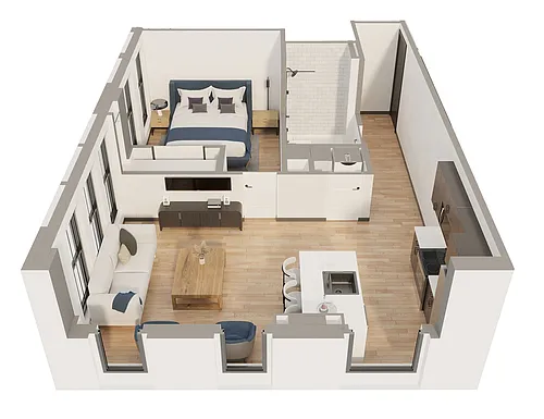 Floor plan 406