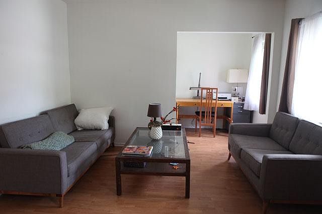 Living room with study nook