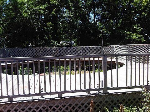 Large Deck for above ground Pool
