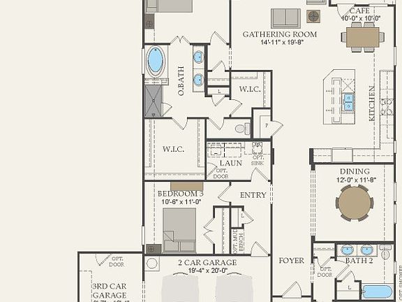 First Floor 3 br 2 ba