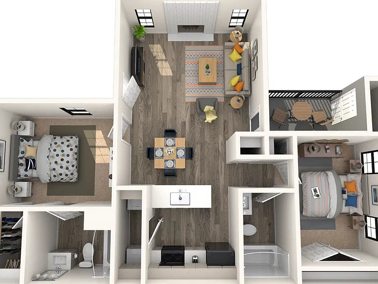 2 bed, 2 bath 2 bed, 2 bath