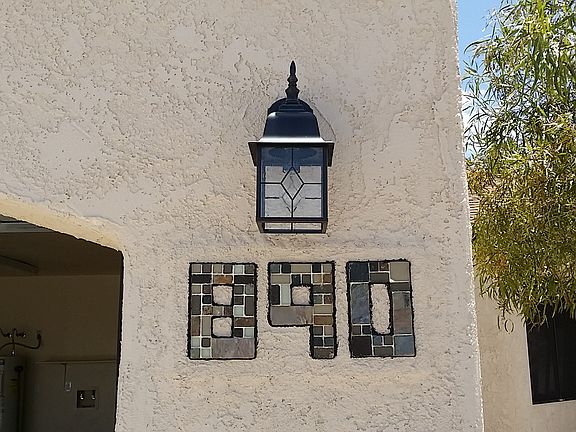 New hse numbers/new sconce