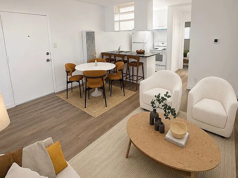 Living Area / Dining Area staged