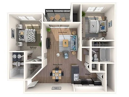 Floor plan 2x2A