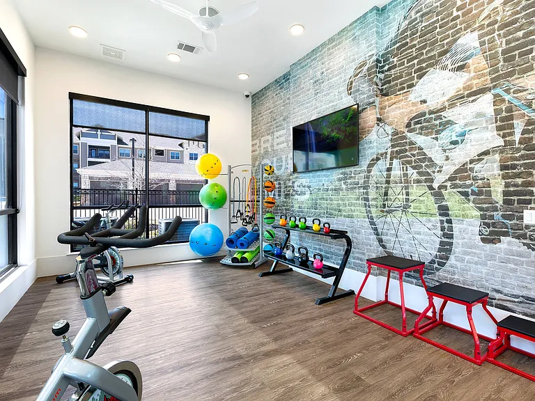 Spin Room with Free Weights