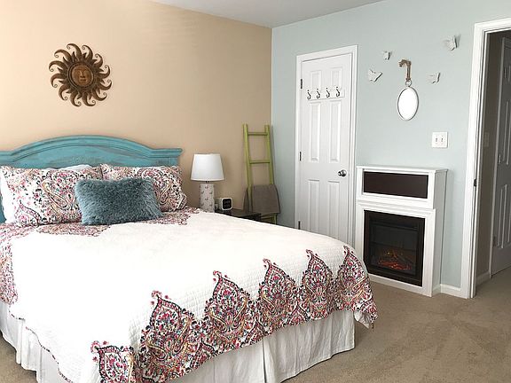 Built in faux fireplace