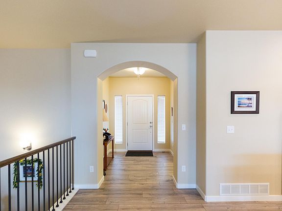Front entry way with coat closet