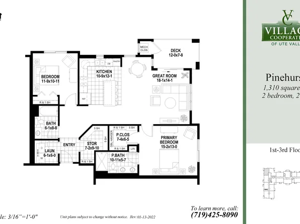 Pinehurst Plan, Village Cooperative of Ute Valley (Active Adults 55+)