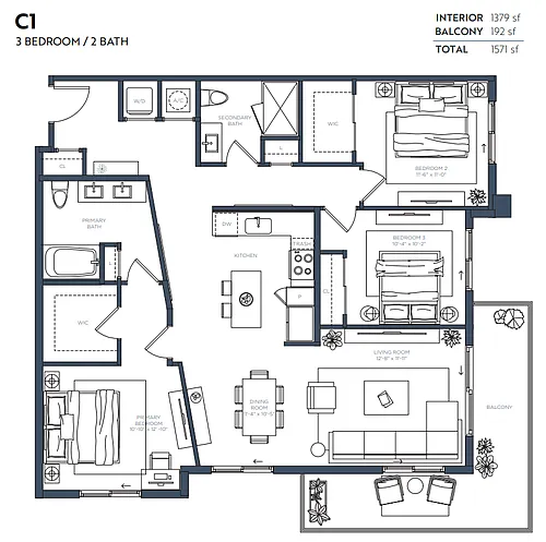 Floor plan C1