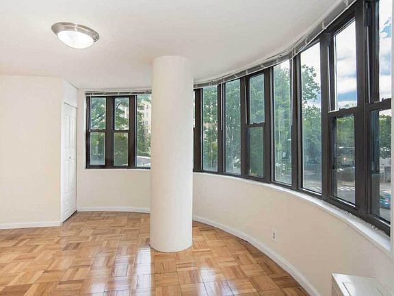 Windows of an apartment facing Connecticut Avenue