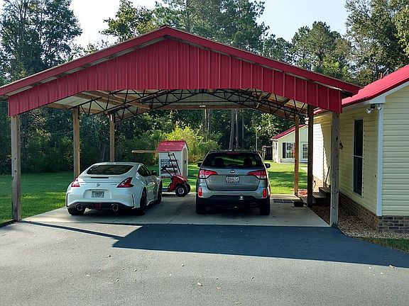 Large Carport attached to ho