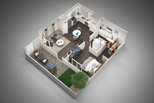 Floor plan 1 Bedroom