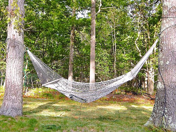 Relax in the shade or sun.