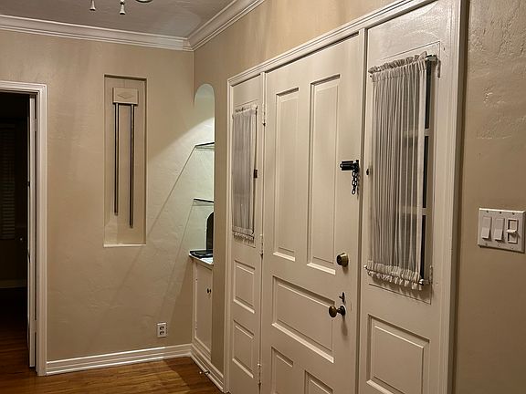 Front door and entrance hallway