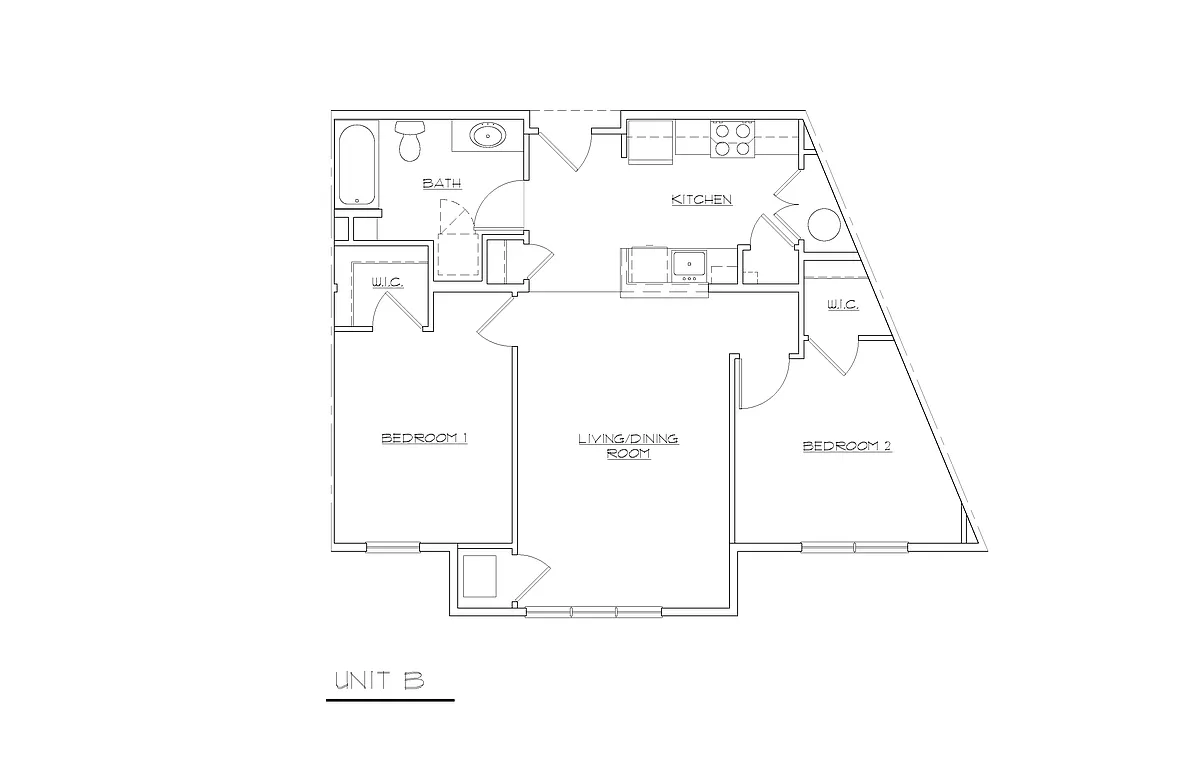 Floor plan Two Bedroom